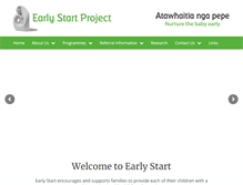 Tablet Screenshot of earlystart.co.nz